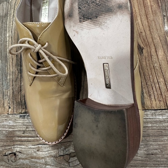 Louise et Cie Tan Patent Leather Loafers - Picture 3 of 6